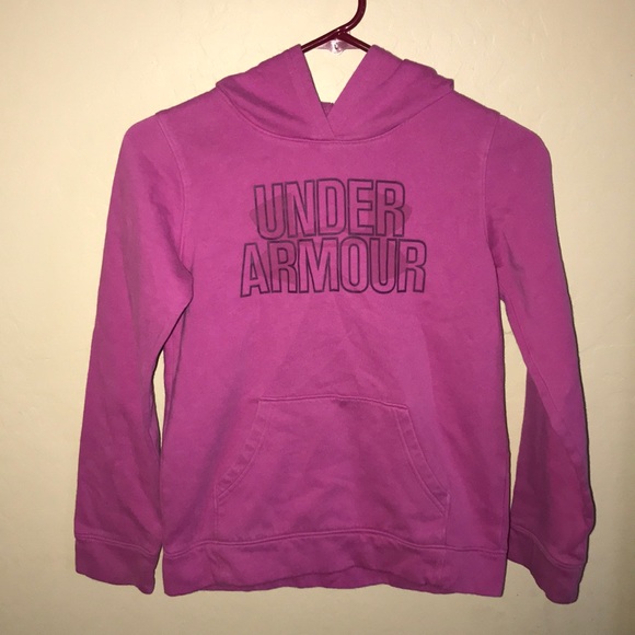 Girls Purple Under Armour Sweatshirt - Picture 1 of 2